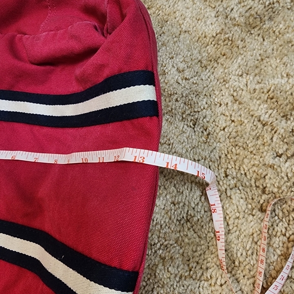 Tommy Hilfiger Hot Pink Tote Bag, Gym Bag , shoulder purse with zipper, vintage - Picture 13 of 15